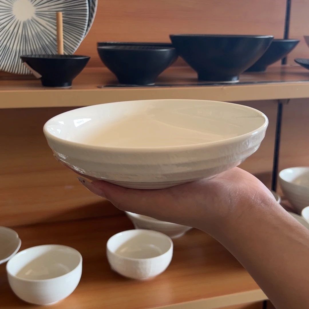 新骨瓷A品 SN 白挑刀 7寸 汤盘