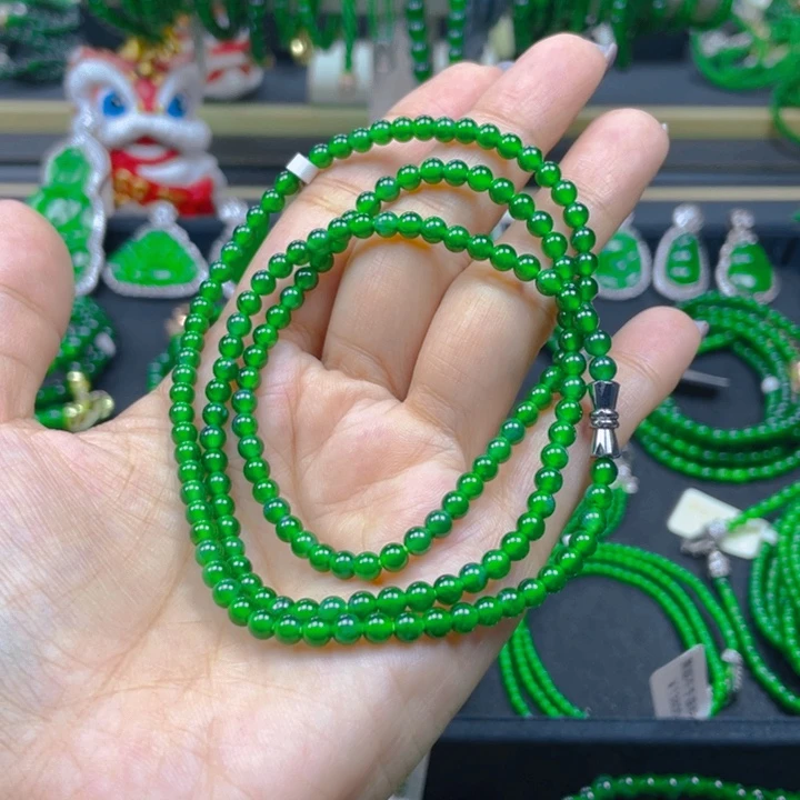 翡翠未镶嵌颈饰项链4