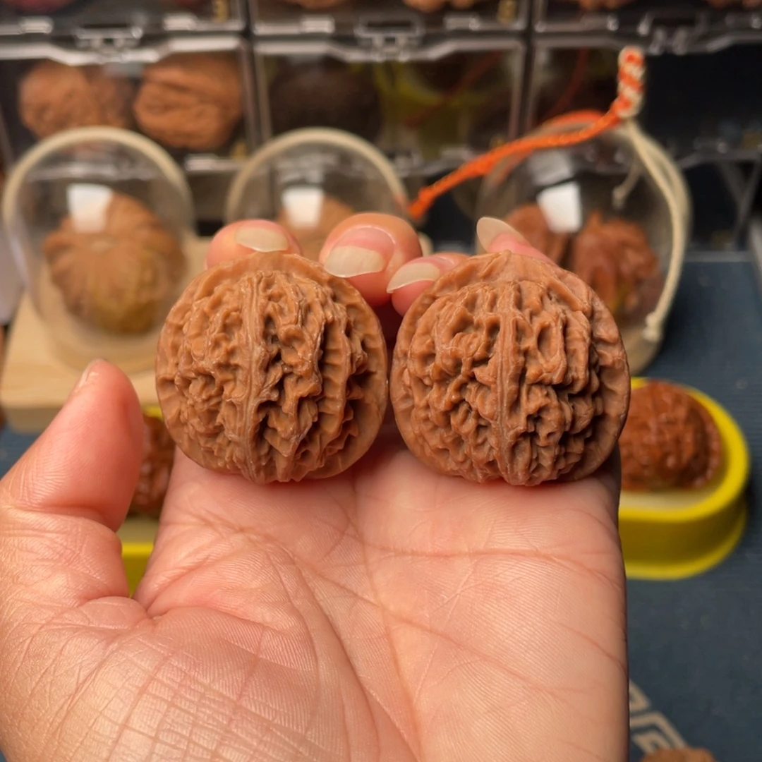 把件文玩核桃34荔枝纹