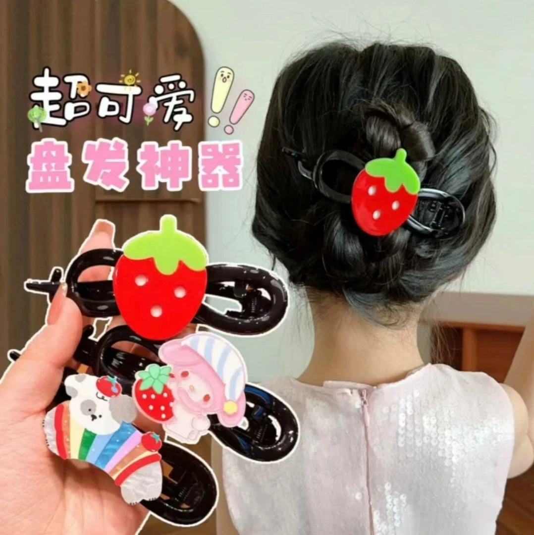 蝴蝶结珍珠一字抓夹女高级感2025新款扭扭发夹后脑勺盘发夹子头饰