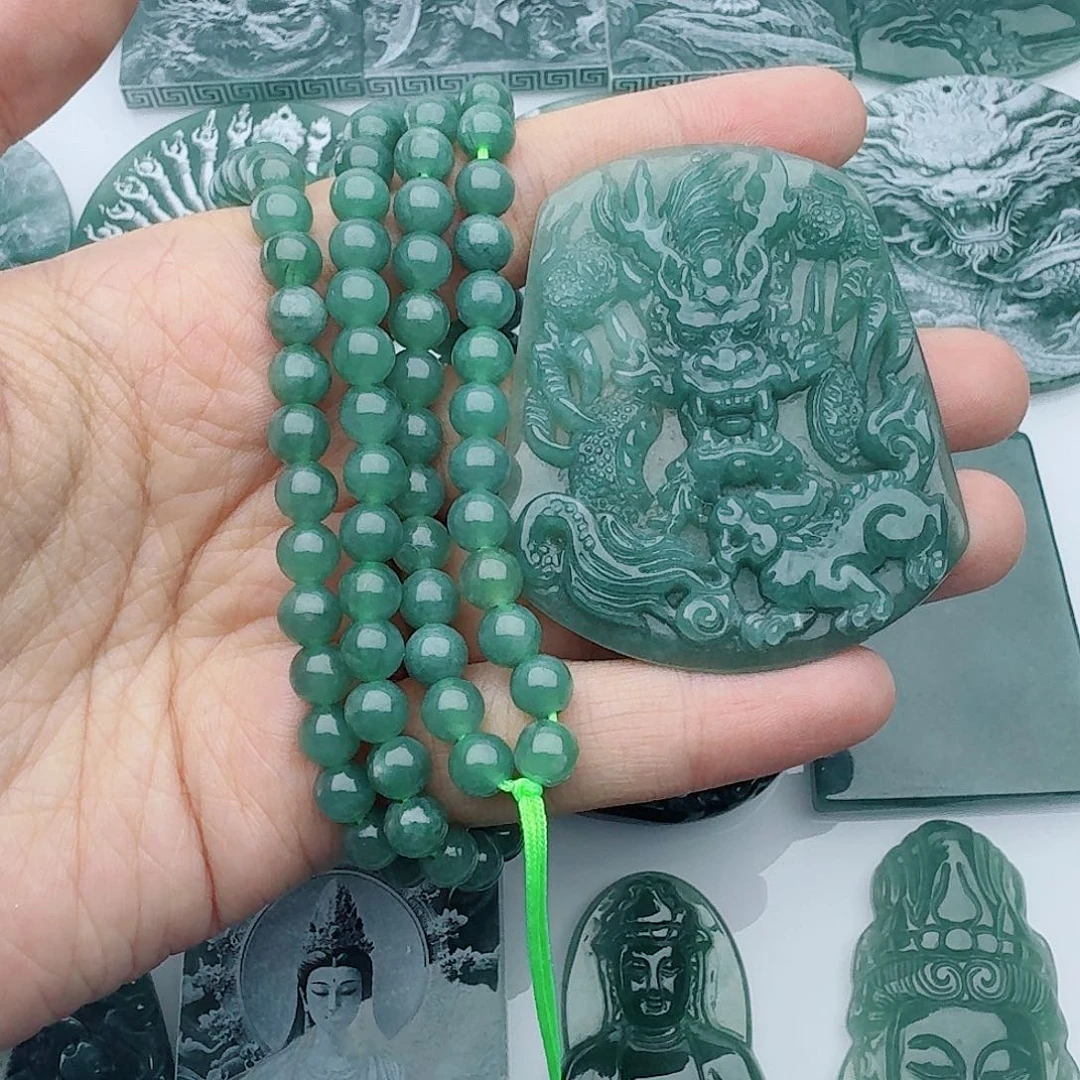 翡翠未镶嵌颈饰多样性发货天然A货翡翠