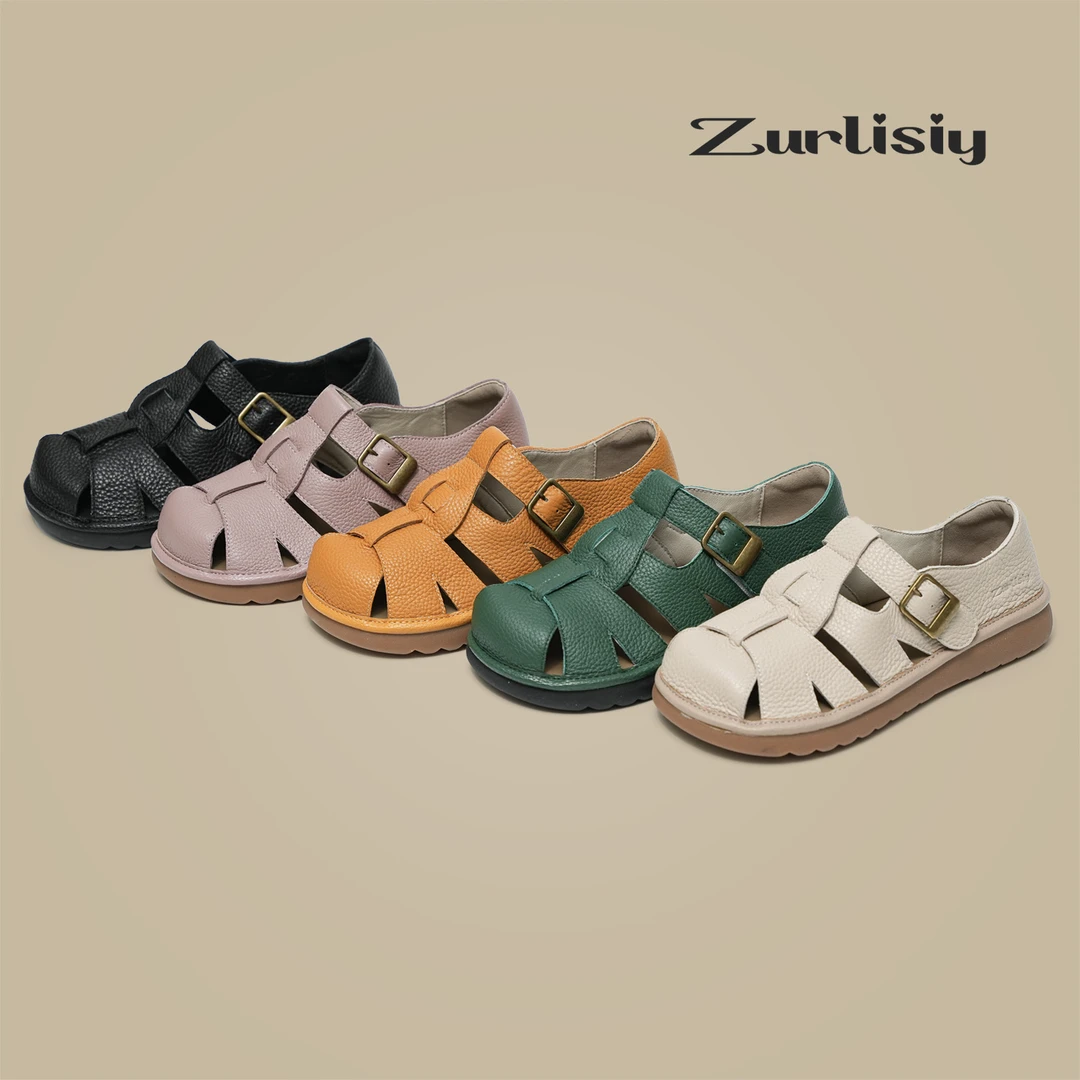 2025春夏上新原创首发罗马凉鞋敲软敲舒适防滑软底轻便女凉鞋5L58