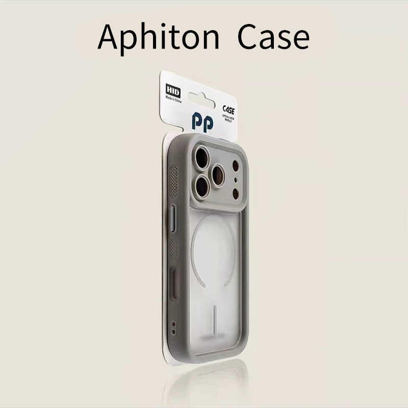 奥菲顿高级灰色天使眼磁吸适用iPhone17Promax手机壳苹果17air套