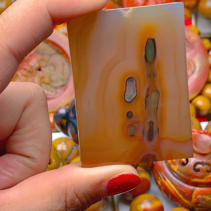 玛瑙/玉髓未镶嵌吊坠