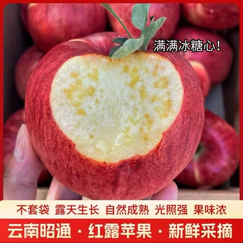 正宗昭通冰糖心丑苹果脆甜多汁当季新鲜现摘现发