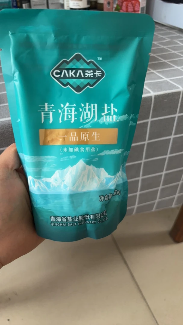 许昌超市正品代购青海湖盐原生纯净湖盐天然结晶未加碘食用盐