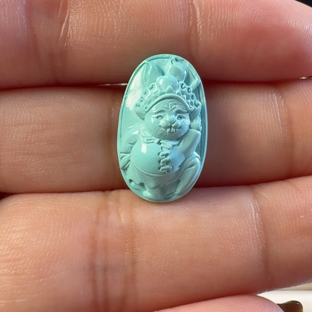 绿松石未镶嵌颈饰