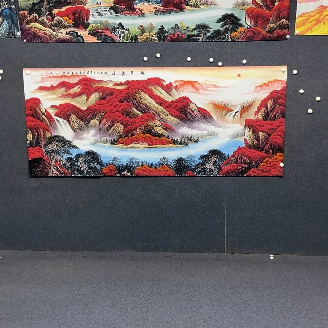 国画现八尺山水一幅