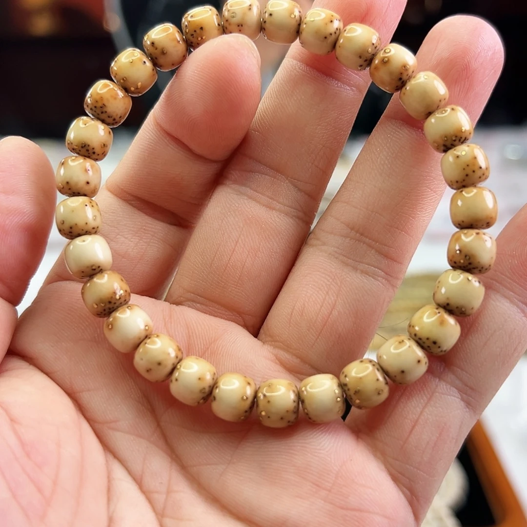 手串星月菩提8*7数星星 虎皮