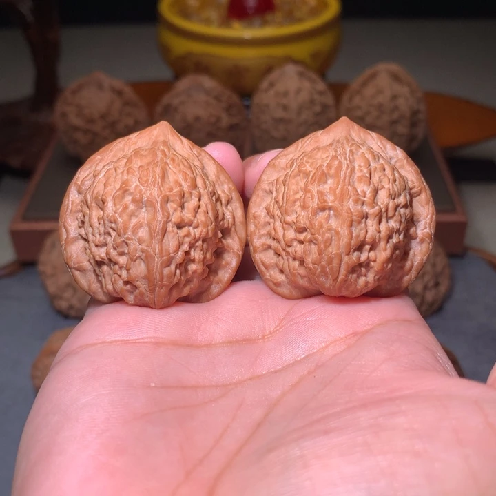 张***健文玩核桃把件七步沟公子帽
