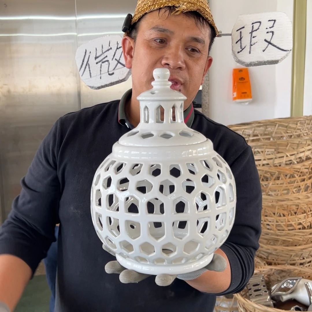 摆件61 号高中低温陶瓷工艺瓶（部分微瑕）