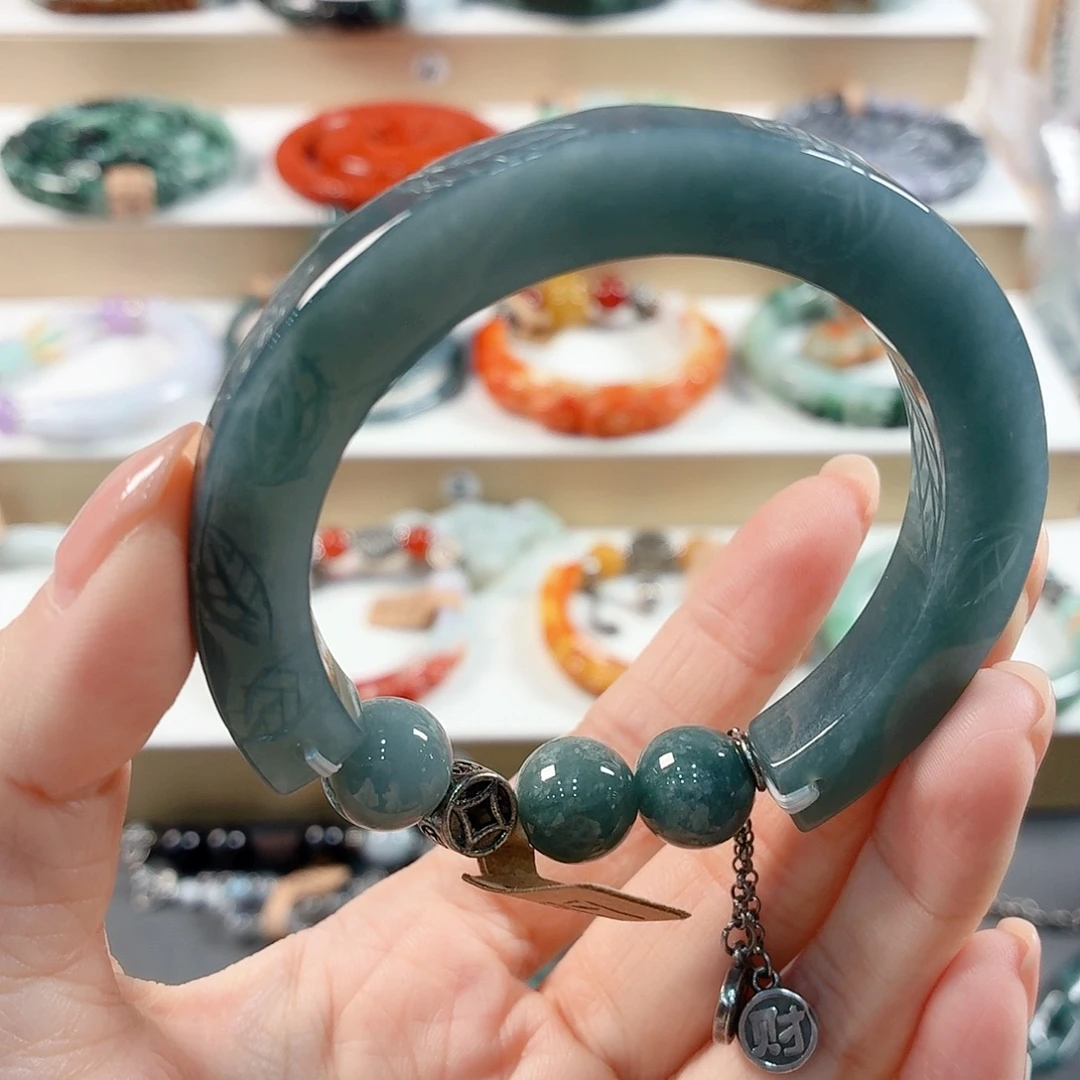 茉***鸟翡翠未镶嵌手链手串