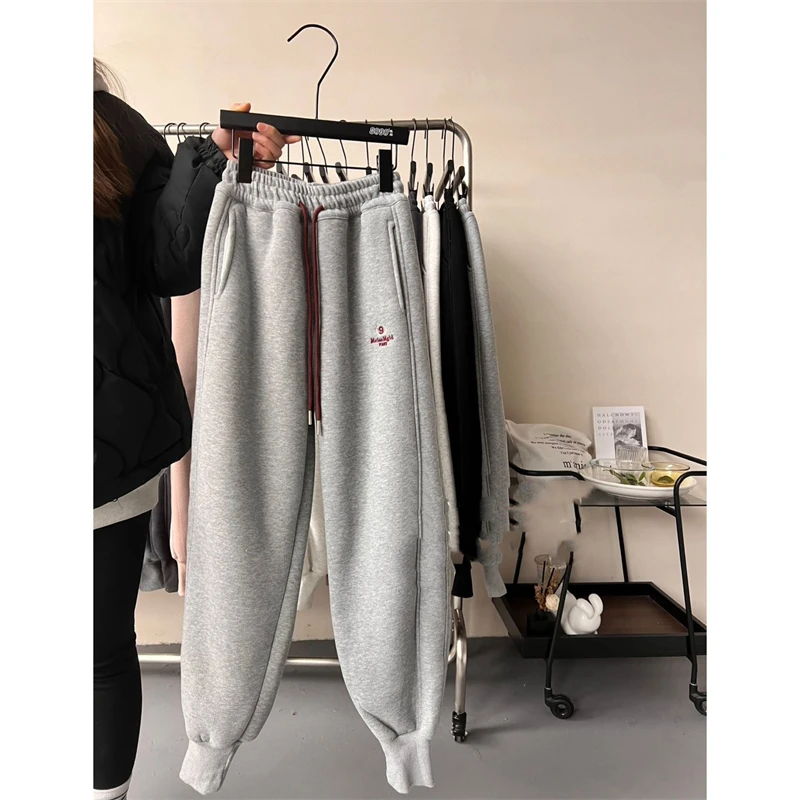 【卫裤】一体绒束脚裤4619女宝秋冬裤子加绒萝卜裤