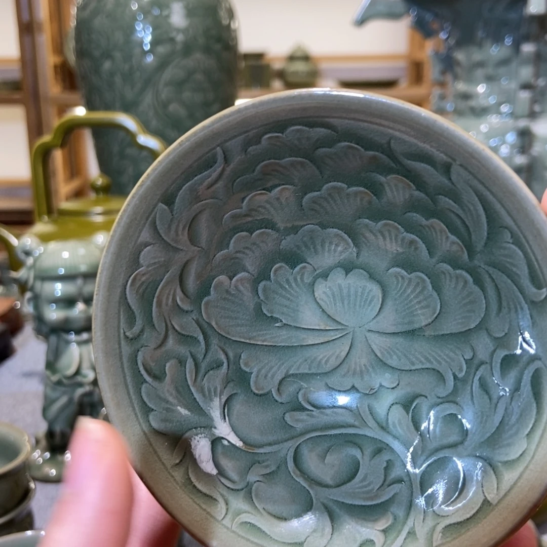 瓷片微微瑕福利塔式牡丹