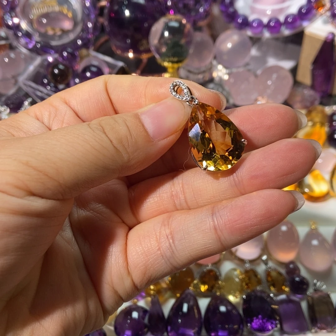 颈饰银S925镶嵌水晶