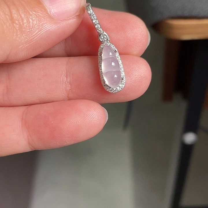 翡翠银S925镶嵌颈饰