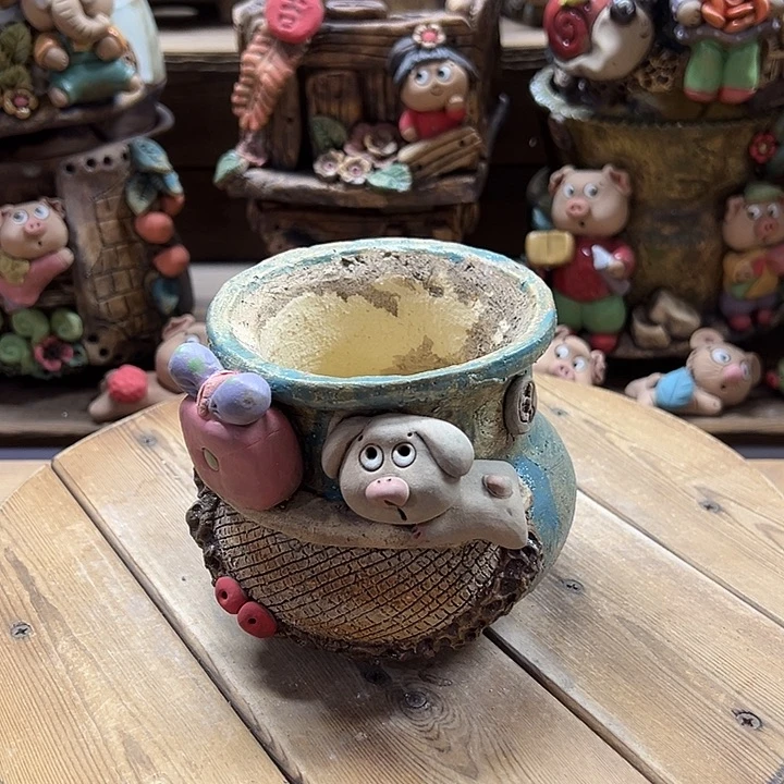 嘻哈多肉花盆百搭