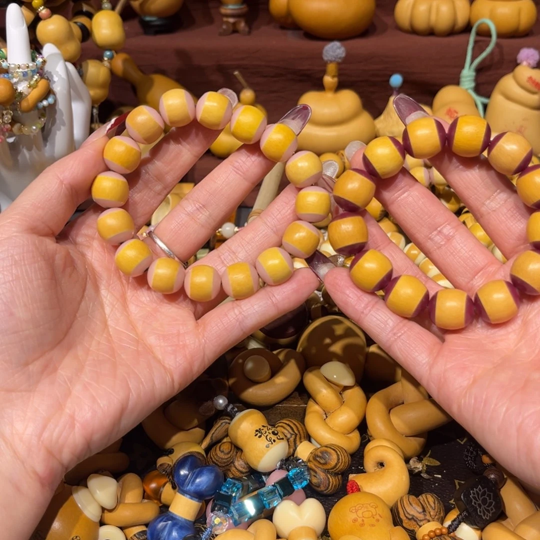 K**I紫色骨料镶口手串加粉色骨料镶口手串一个