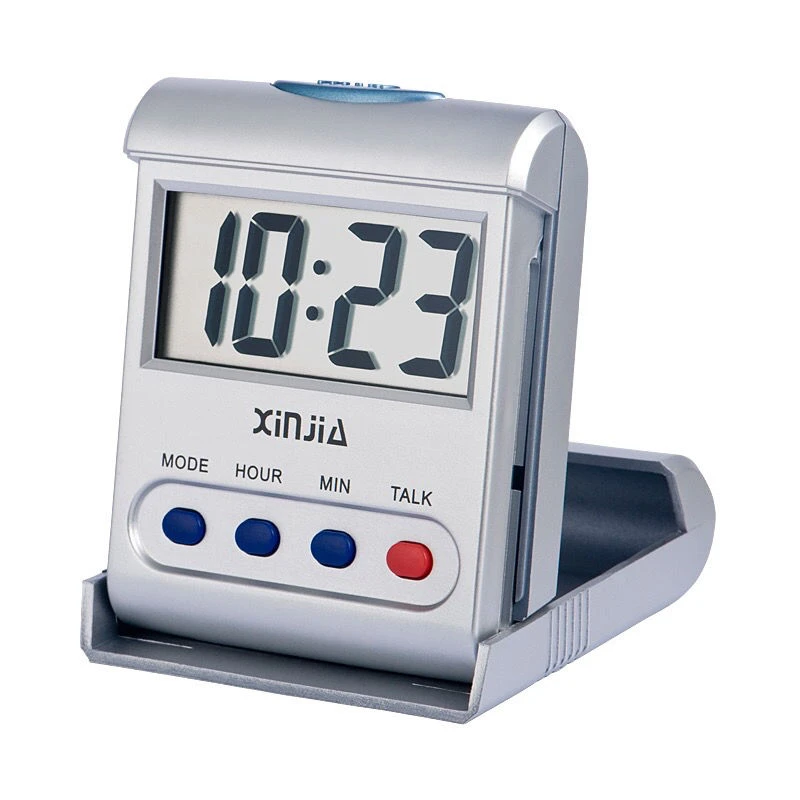 语音电子盲人报时钟家用针时钟折叠便携口袋电子钟表
