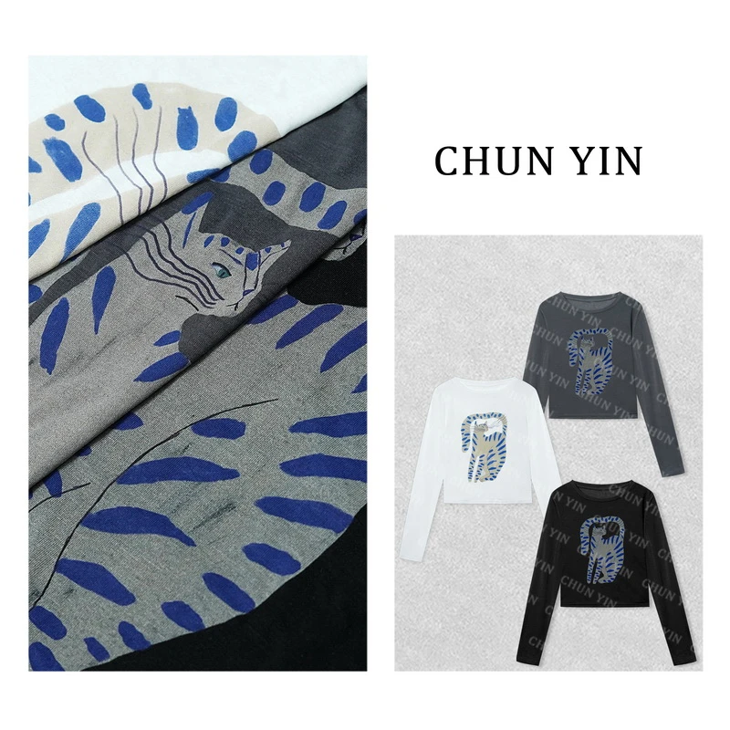 【周周】-春夏‘’长尾猫‘’减龄街头风酷帅时髦设计感软糯长袖32948