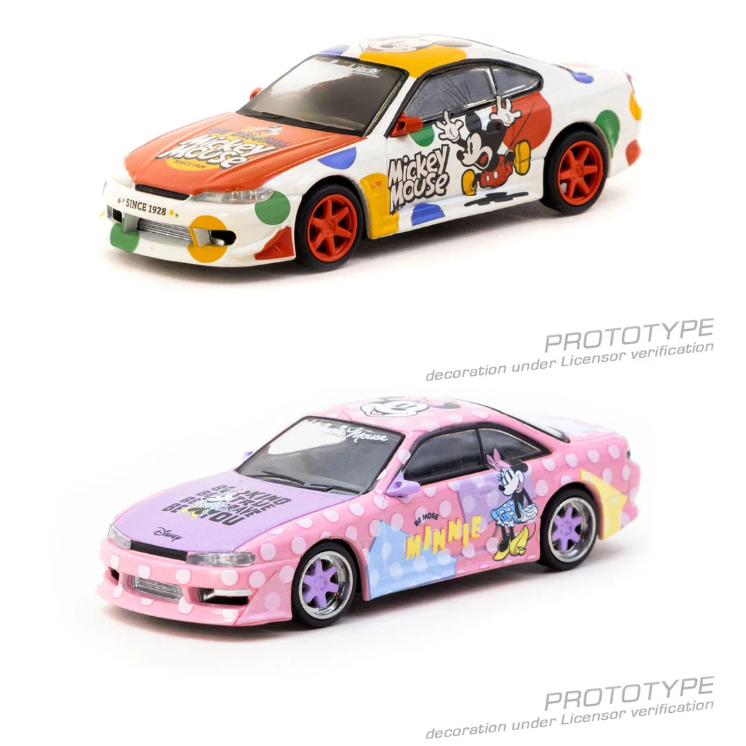 Tarmac Works车模 1:64 合金 日产S15 S14 迪士尼米奇 汽车模型