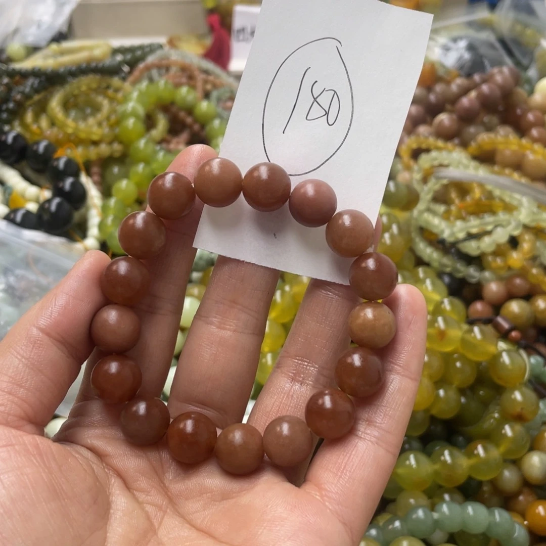 蛇纹石玉手链合金