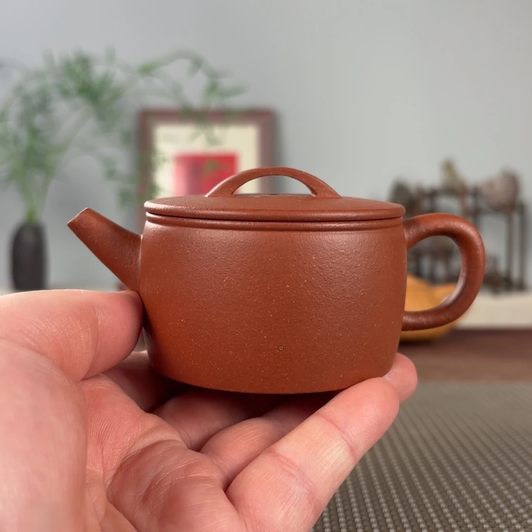 无***）茶壶紫砂微瑕黄龙山原矿紫砂壶