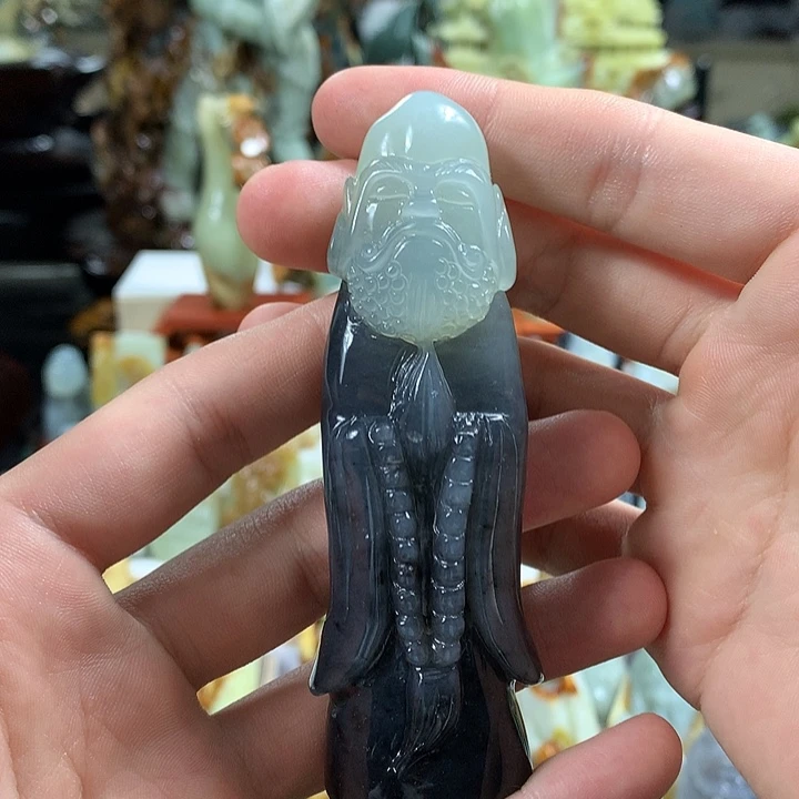 岫玉手把件未镶嵌用****7