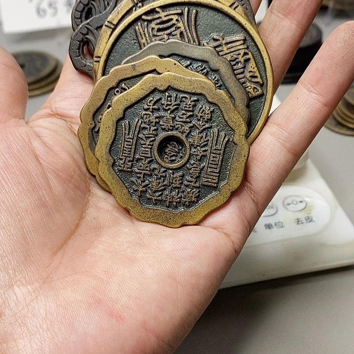 水****铜现代仿制工艺文创铜币