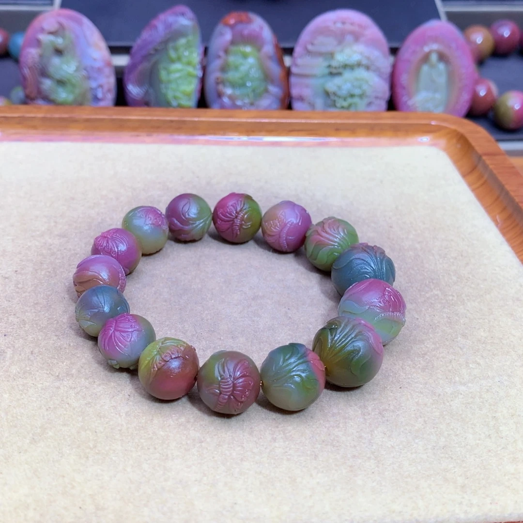 玛瑙未镶嵌手链盐源