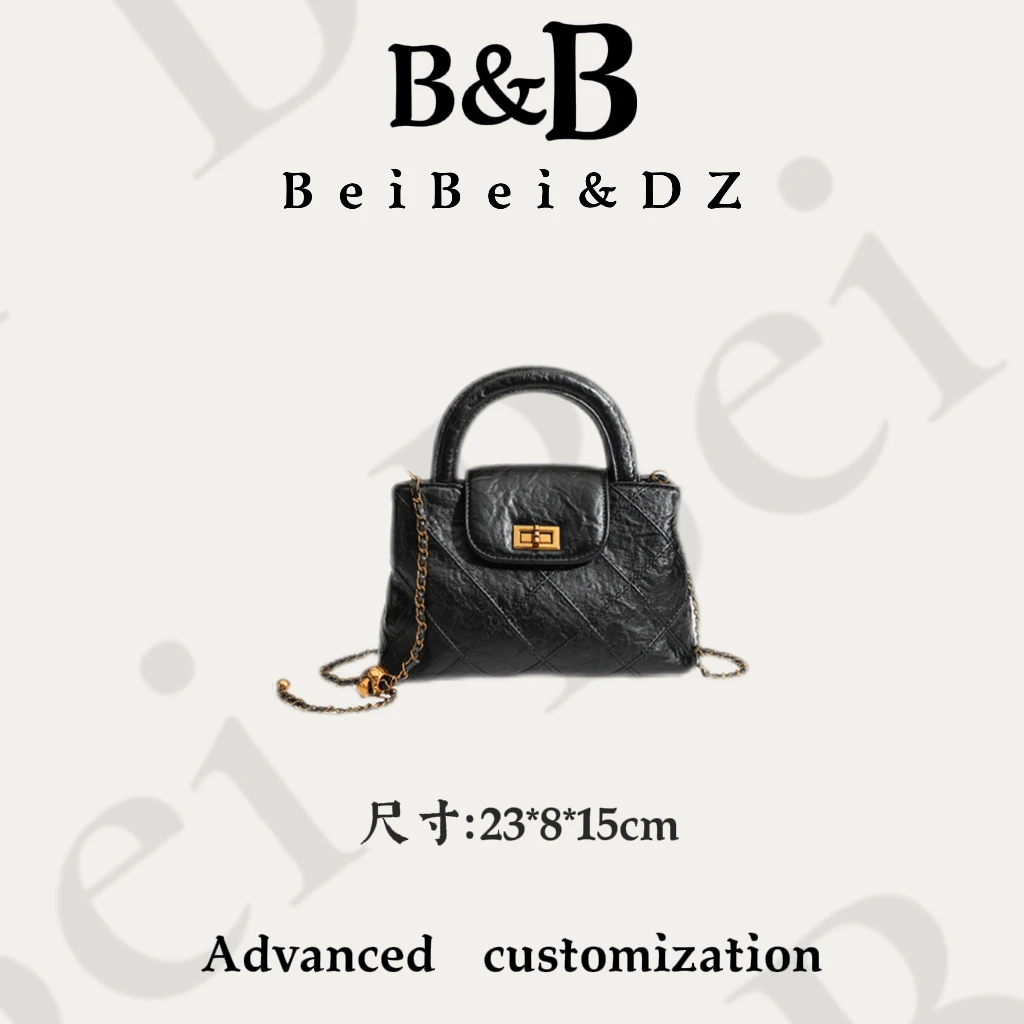 【BB&DZ】2158黑 经典百搭气质沙漏包单肩斜挎流浪通勤时尚女包