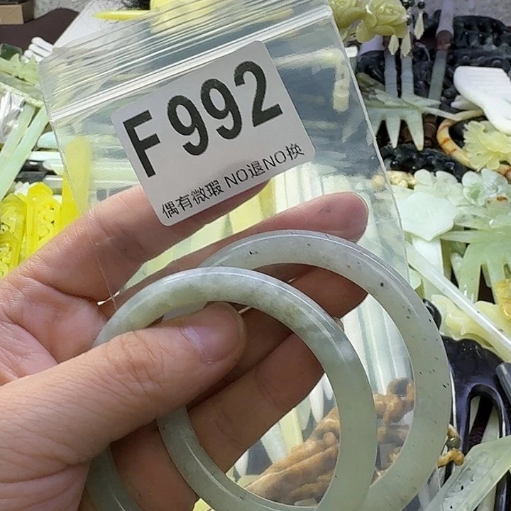 *****合金蛇纹石玉发饰