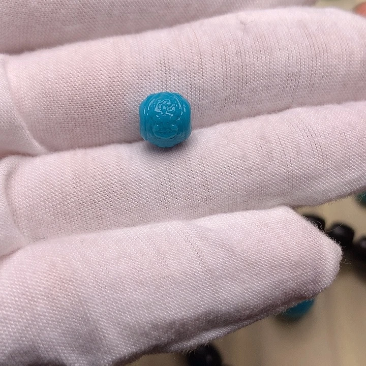 绿松石未镶嵌绿松石财神8.2