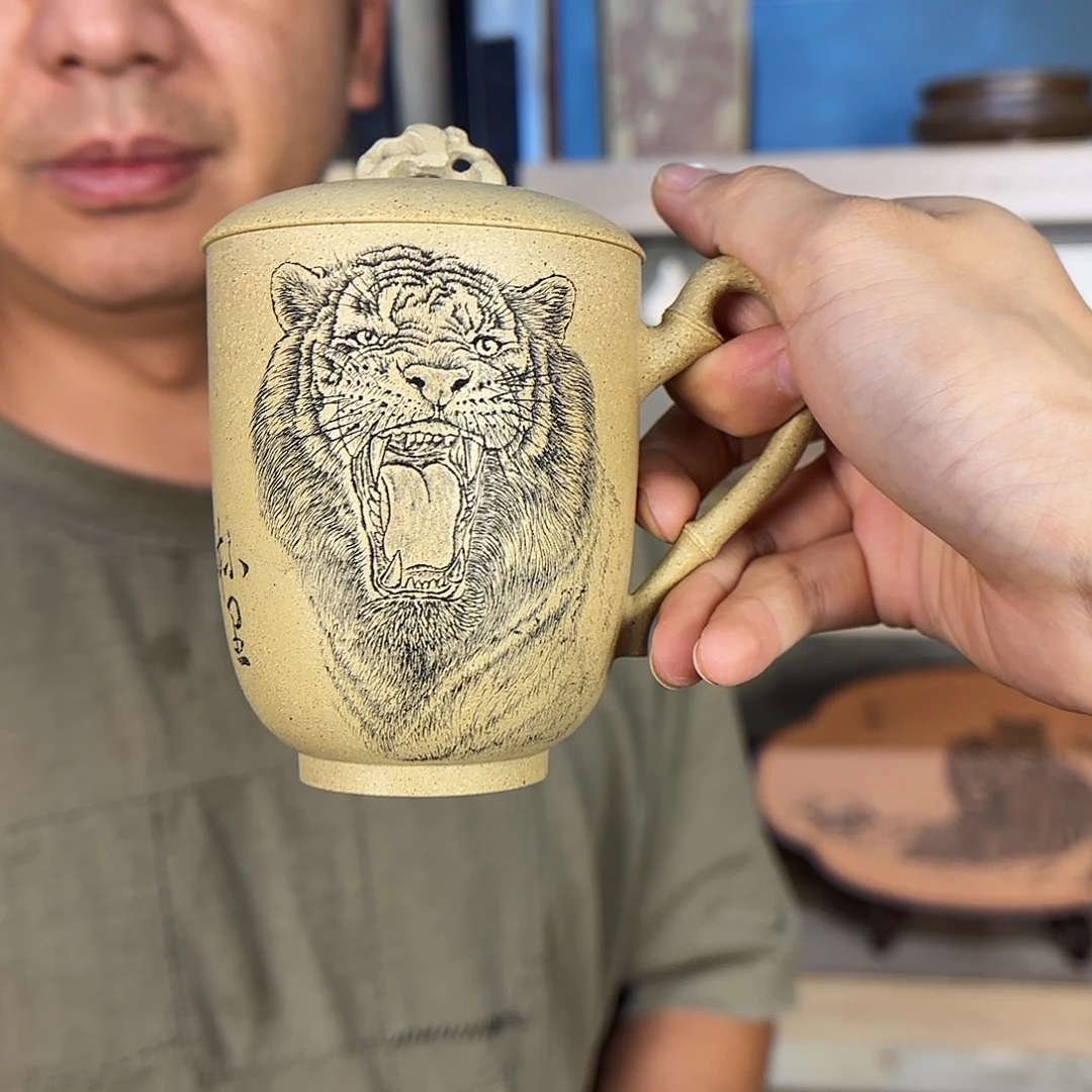 茶壶紫砂鲁号紫砂刻绘
