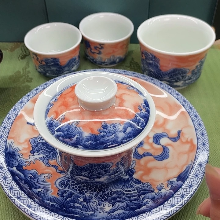 景德镇陶瓷盖碗茶具