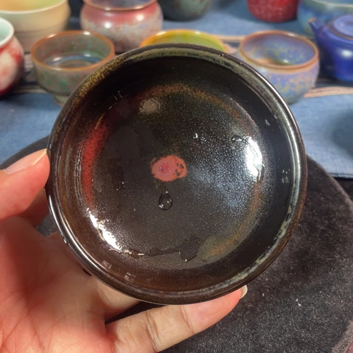 摆件钧瓷煤烧唐钧杯
