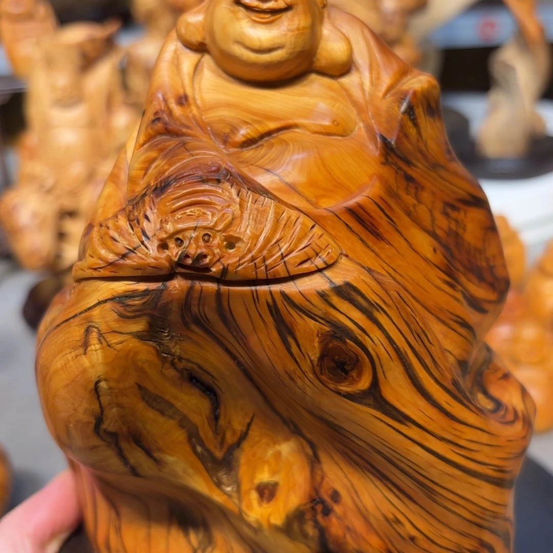 宝***哥木太行崖柏弥勒佛