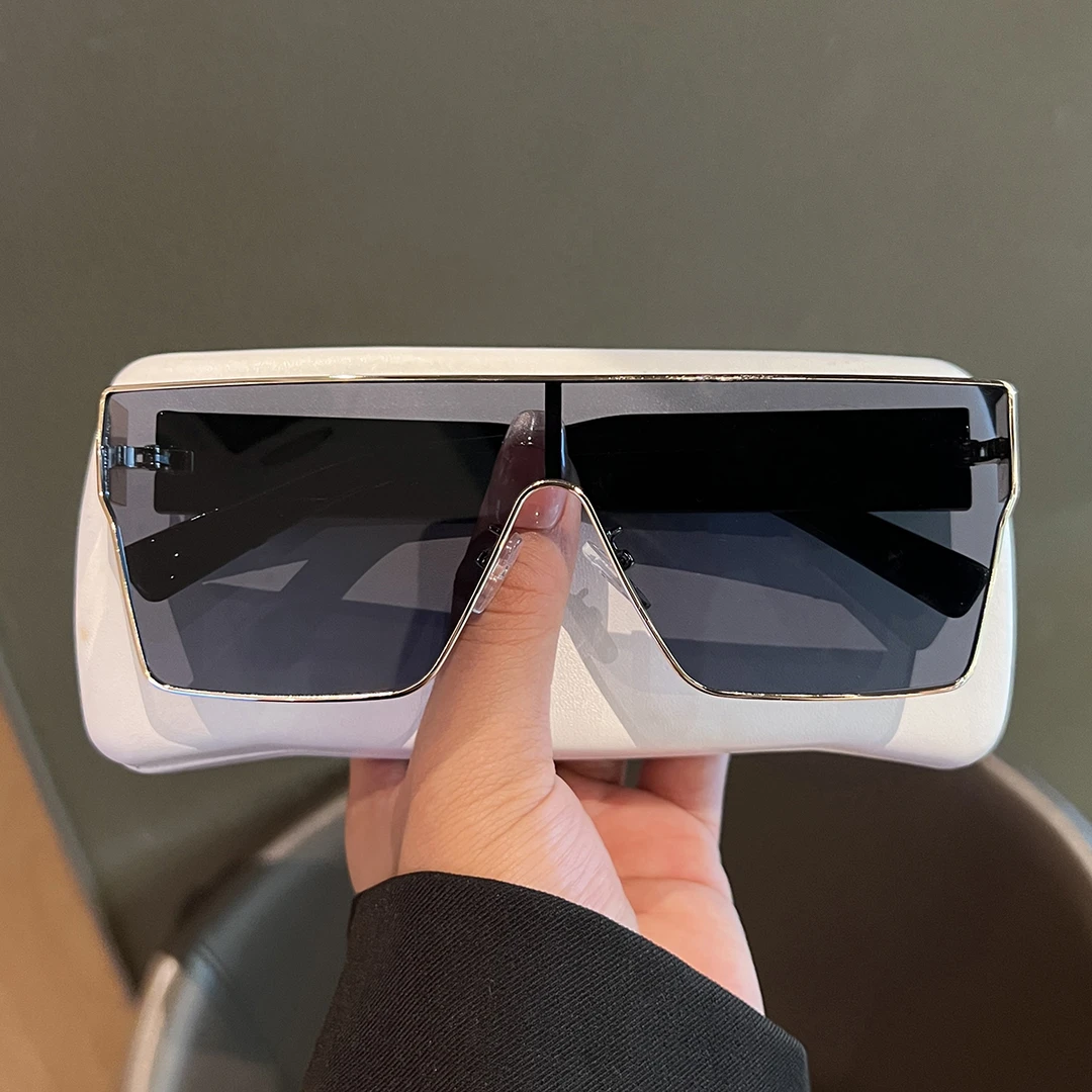 2025新款个性连体大框墨镜男女大脸显脸小太阳眼镜开车防紫外线潮