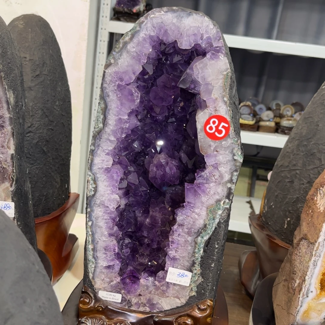 摆件紫晶未镶嵌水晶