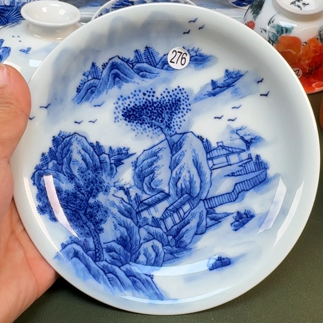 陶景德镇纯手绘茶具圆圆276