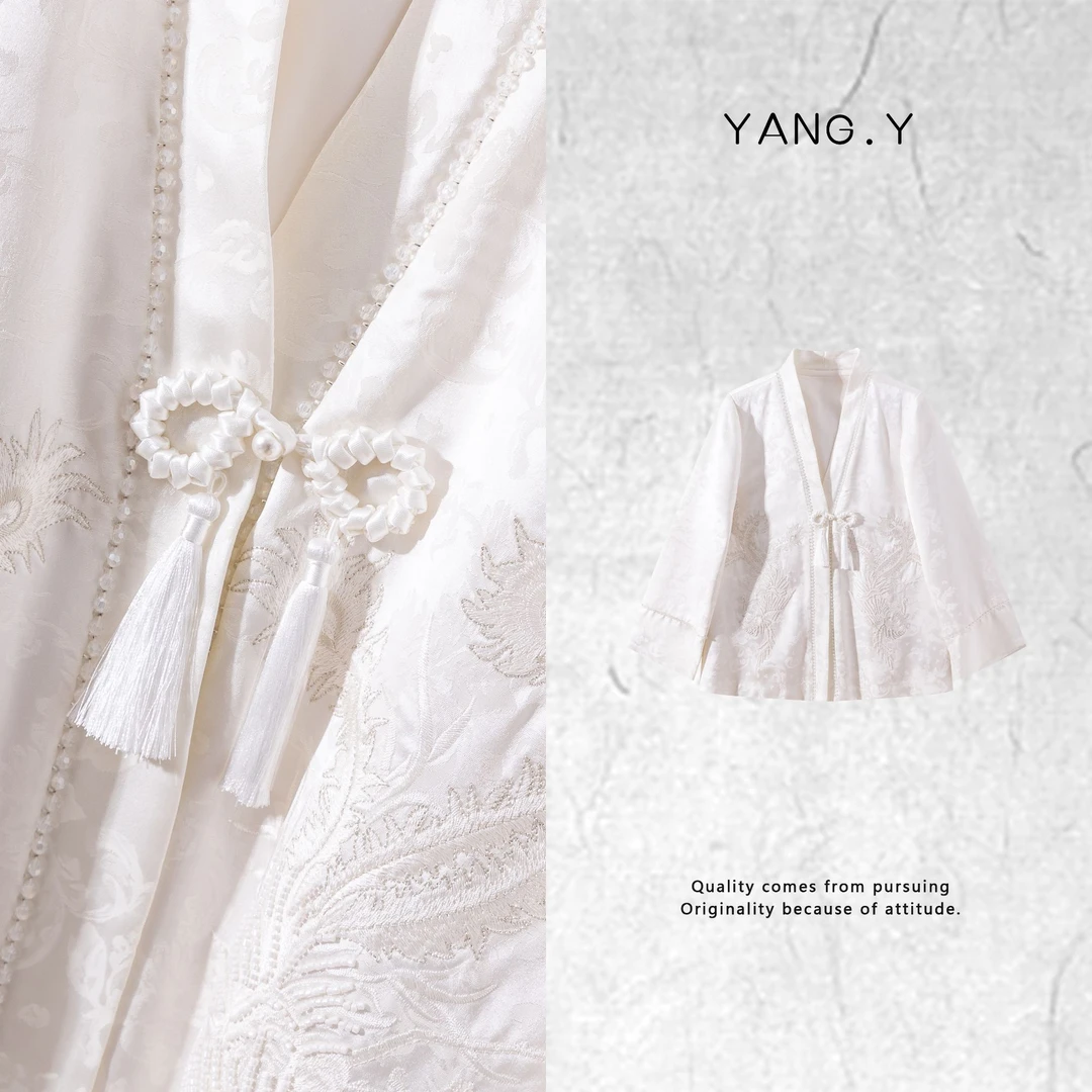 YANG.Y- 深圳原创中式女装醋酸薄款上衣51007