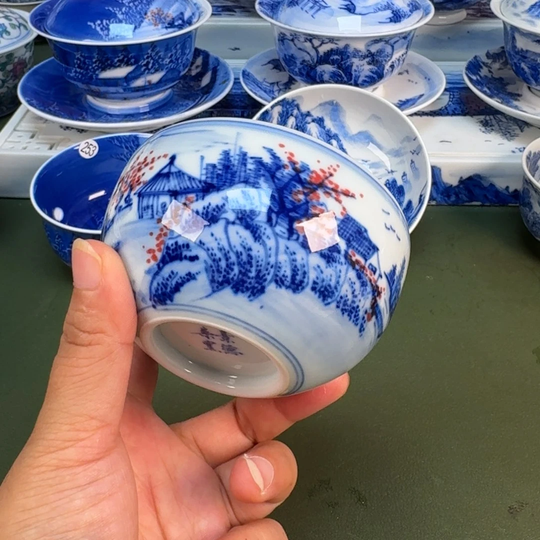 景德镇纯手绘茶具圆圆252