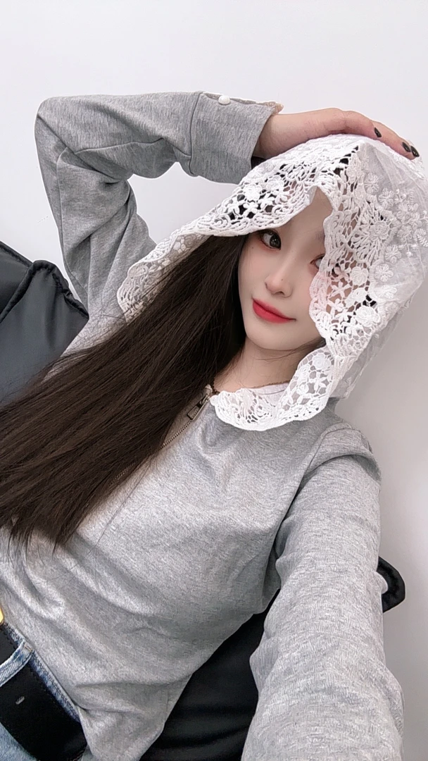 【炫壹桐优选】25年新款春季蕾丝打底小衫7401