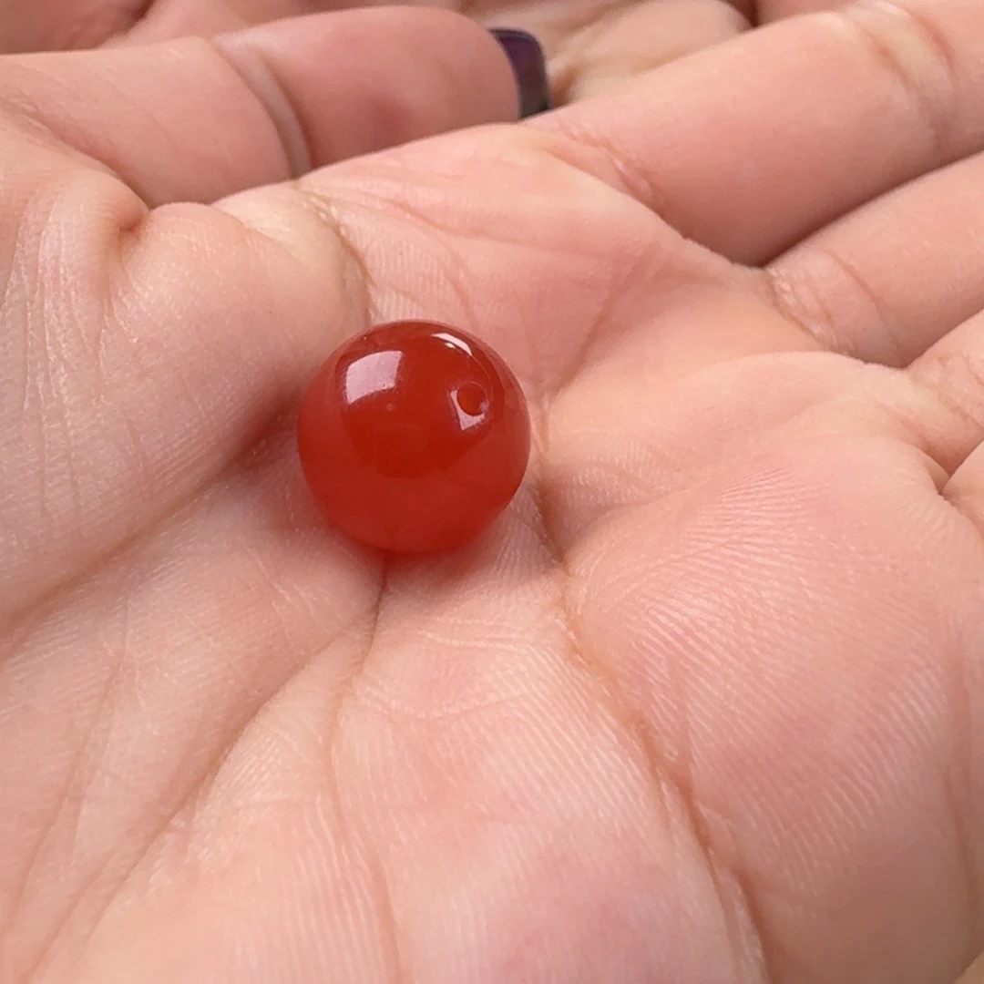 南红玛瑙未镶嵌圆珠12.2