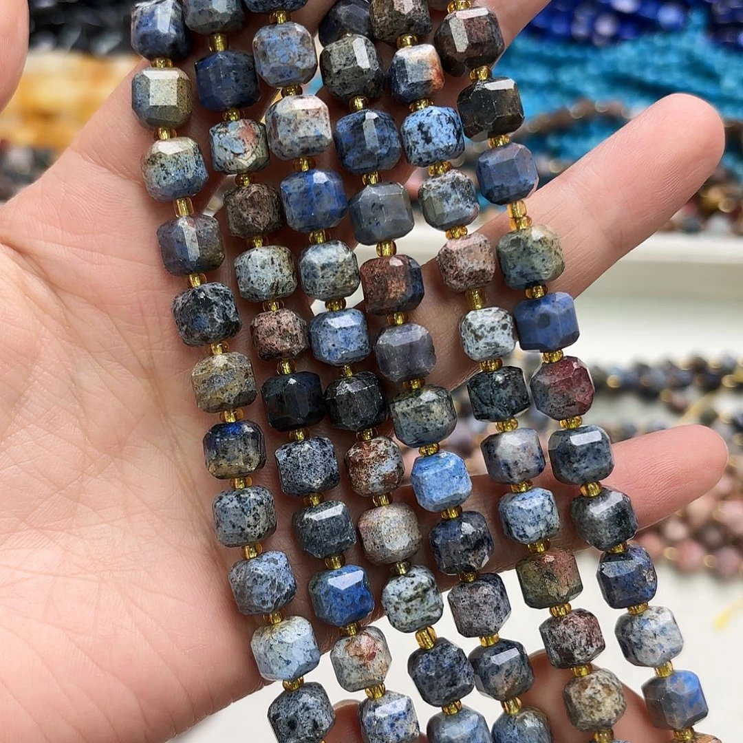 玛瑙/玉髓未镶嵌珠宝半成品8×8日落石方切一条