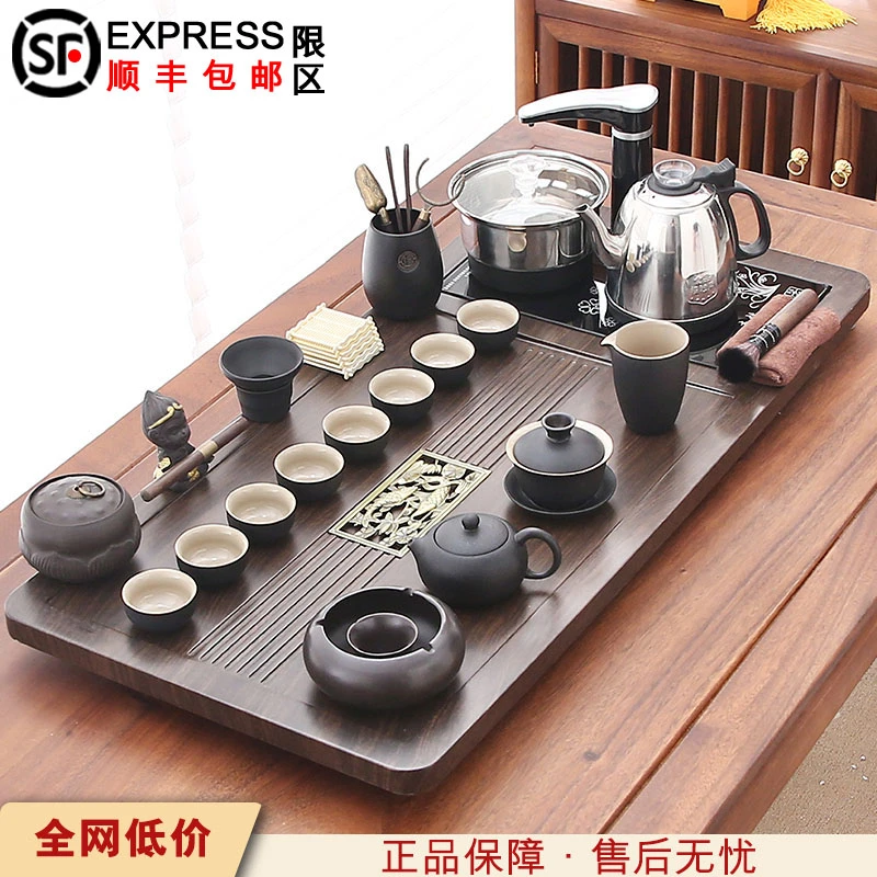 茶具套装全自动茶盘一整套2025新款家用高档烧水壶大号茶台一体