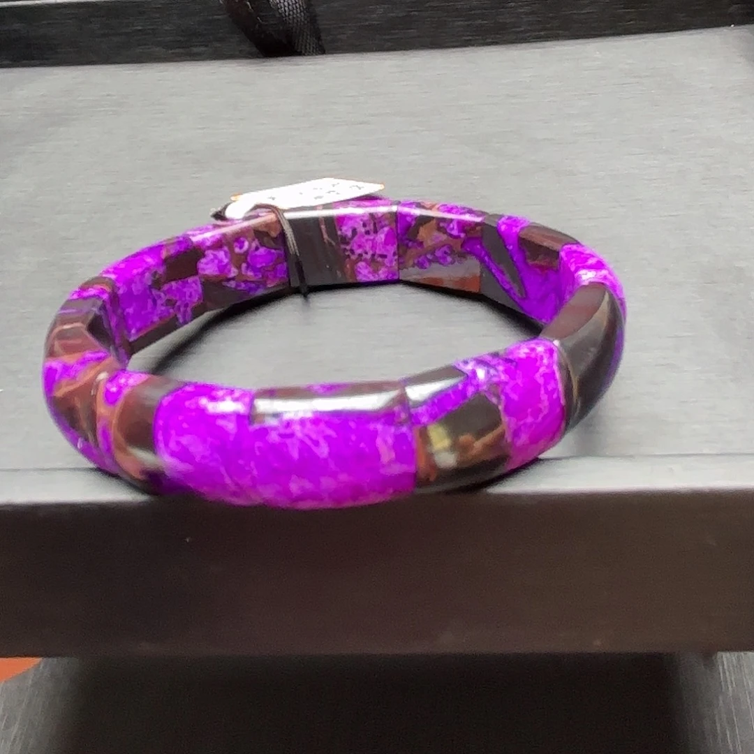 苏纪石（舒俱来）未镶嵌红丝绒火焰纹手牌