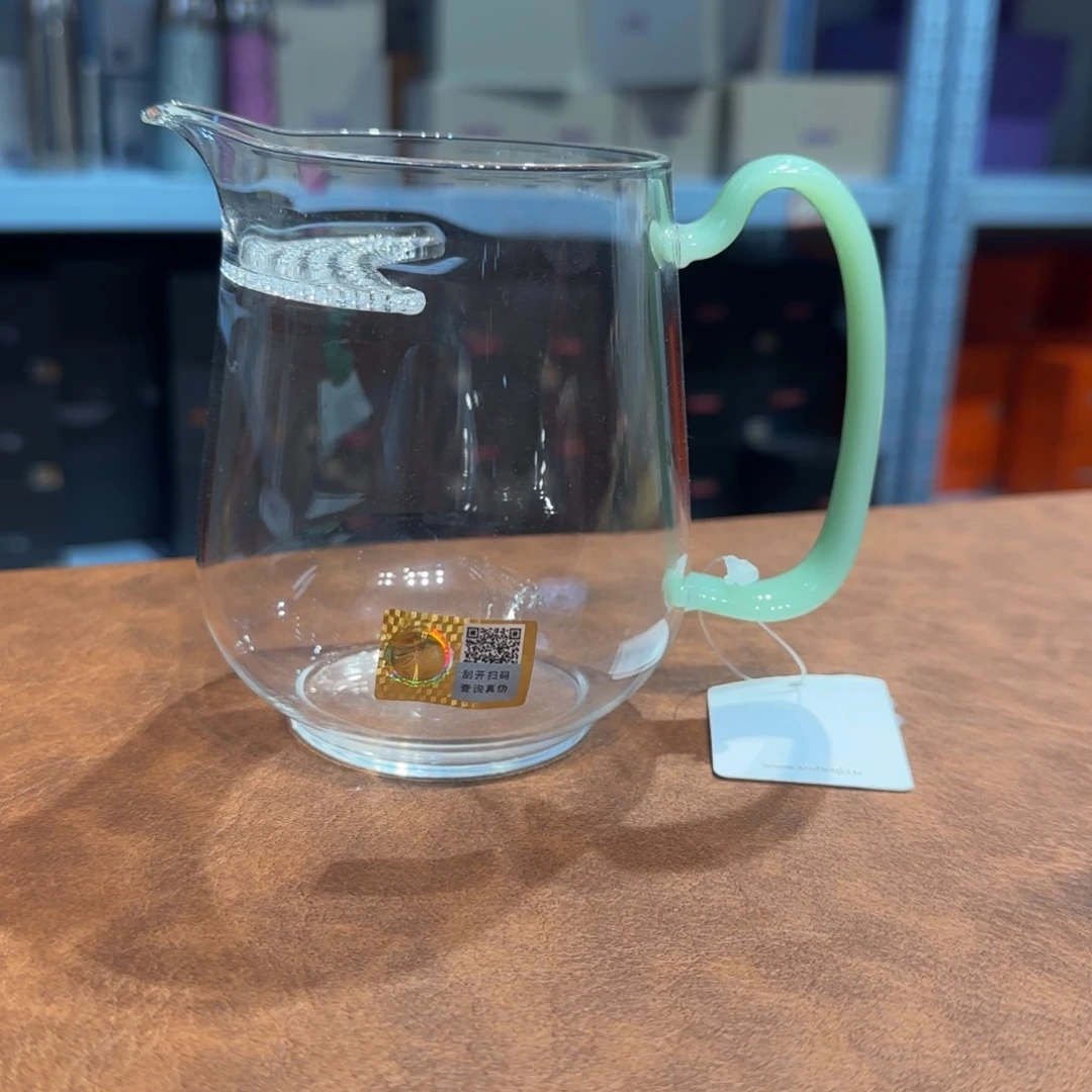 禾器丰然月牙款浅玉色煮茶器