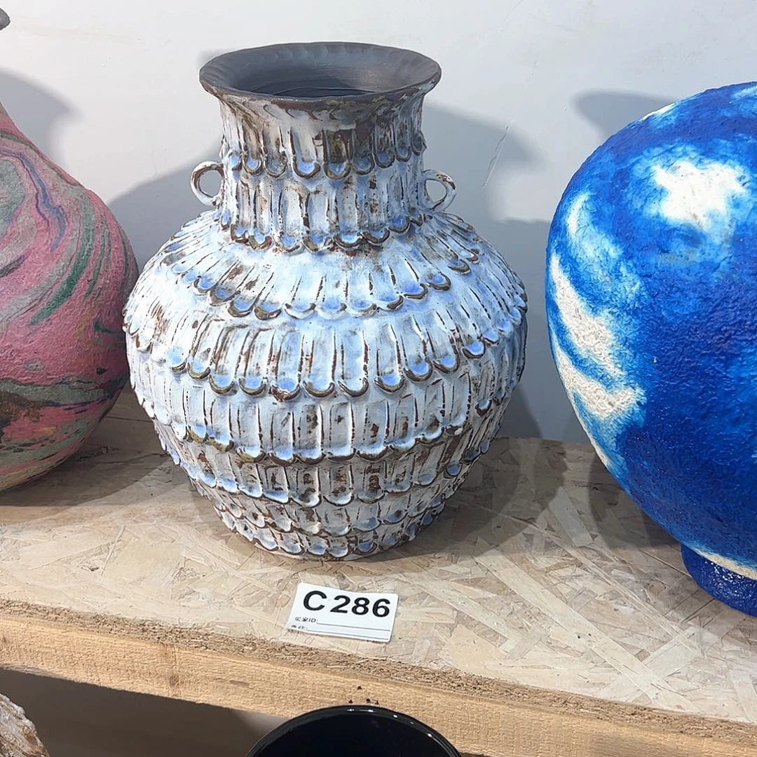 紫砂花瓶景德镇陶瓷高度