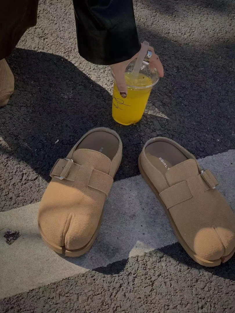 【NO退NO换】鑫燃KIKI 时髦分趾厚底包头勃肯鞋 K850-6 SG